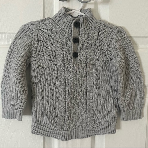 Baby B’gosh Size 24M Gray Pullover Cable Knit Sweater - Picture 6 of 6